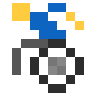 Man In Manual Wheelchair Emoji 👨‍🦽 image - SerenityOS style