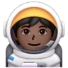 Astronaut: Dark Skin Tone Emoji 🧑🏿‍🚀 image - Samsung style