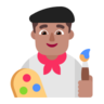 Man Artist: Medium Skin Tone Emoji 👨🏽‍🎨 image - Microsoft Classic 2D style