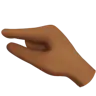 Pinching Hand: Medium-Dark Skin Tone Emoji 🤏🏾 image - Apple style