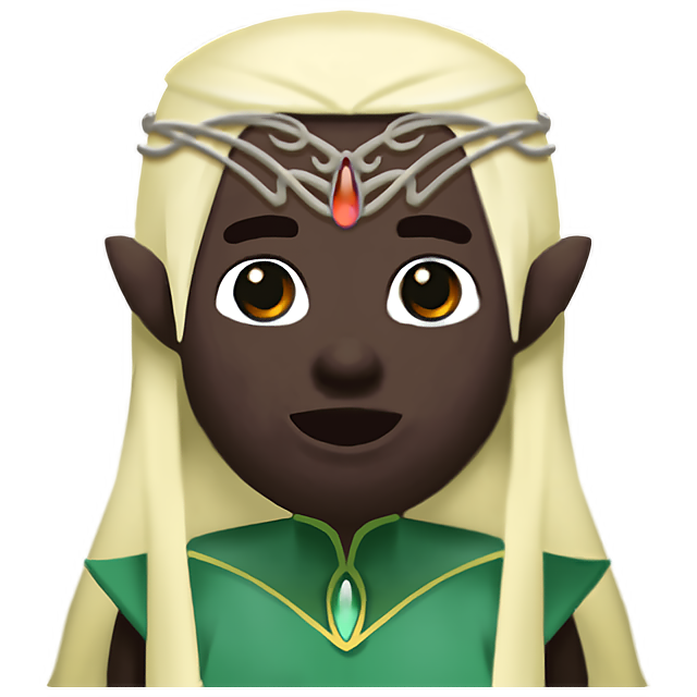 Man Elf: Dark Skin Tone