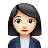 Woman Office Worker: Light Skin Tone