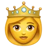 เจ้าหญิง Emoji 👸 image - WhatsApp style