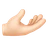 Palm Up Hand: Light Skin Tone