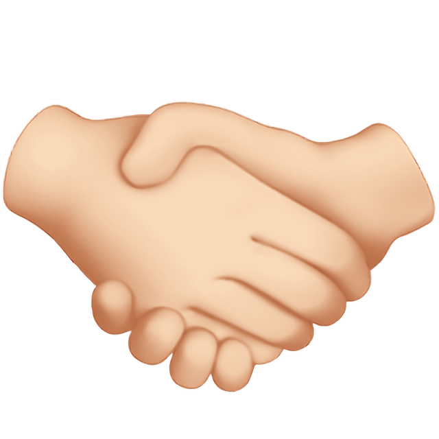 Handshake: Light Skin Tone
