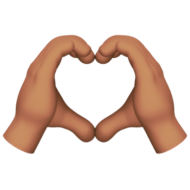 Heart Hands: Medium Skin Tone