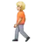 Person Walking: Medium-Light Skin Tone