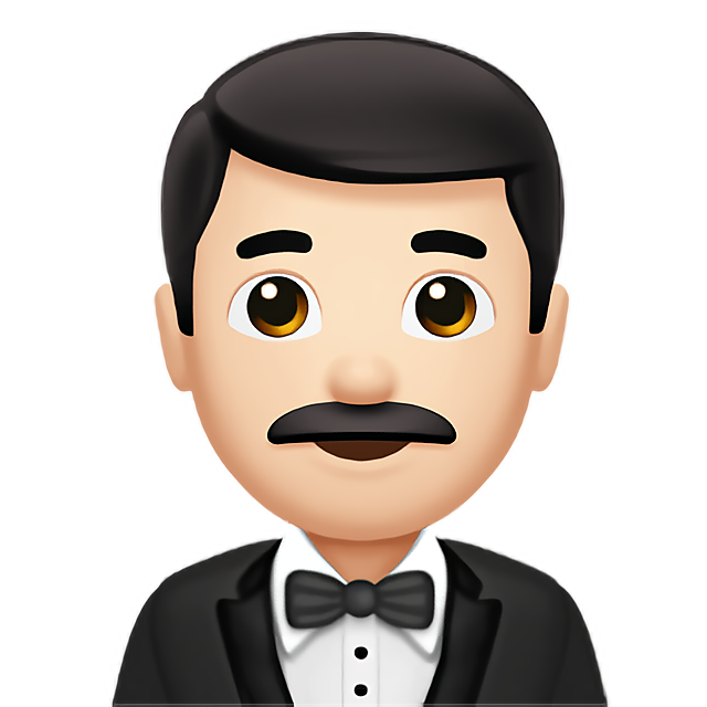 Man In Tuxedo: Light Skin Tone
