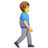 Man Walking Facing Right Emoji 🚶‍♂️‍➡️ image - Samsung style