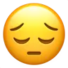 物思いにふける顔 Emoji 😔 image - Apple style