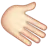 Rightwards Hand: Light Skin Tone