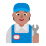 Mechanic: Medium Skin Tone Emoji 🧑🏽‍🔧 image - Microsoft Classic 2D style