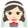 Person With Veil: Light Skin Tone Emoji 👰🏻 image - EmojiTwo style