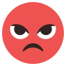 Emoji Îmbrățișarea feței 😡 image - EmojiTwo style