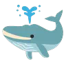 Spouting Whale Emoji 🐳 image - Google Noto Color Animated style