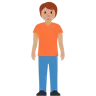 Person Standing: Medium Skin Tone Emoji 🧍🏽 image - Twitter / X (Twemoji) style