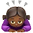 Woman Bowing: Medium-Dark Skin Tone