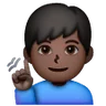 Deaf Man: Dark Skin Tone Emoji 🧏🏿‍♂️ image - Samsung style