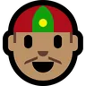 Person With Skullcap: Medium Skin Tone Emoji 👲🏽 image - Microsoft Windows 10 Segoe UI Emoji style