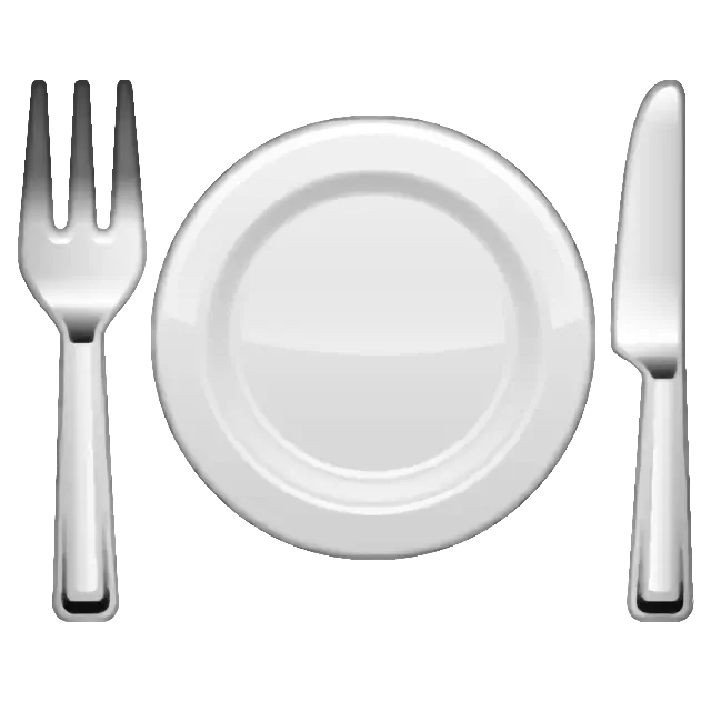 Fork And Knife With Plate