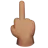 Middle Finger: Medium Skin Tone