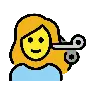 Woman Getting Haircut Emoji 💇‍♀️ image - OpenMoji style