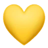 Cœur jaune Emoji 💛 image - Huawei Harmony OS style