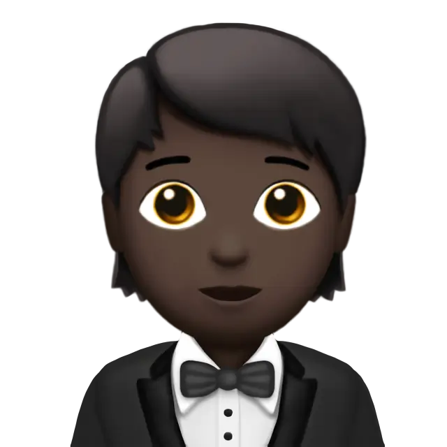 Person In Tuxedo: Dark Skin Tone
