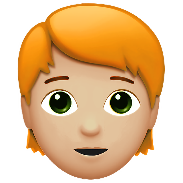 Person: Medium-Light Skin Tone, Red Hair