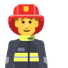 Man Firefighter Emoji 👨‍🚒 image - Skype style