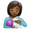 Woman Feeding Baby: Medium-Dark Skin Tone Emoji 👩🏾‍🍼 image - WhatsApp style