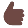 Thumbs Up: Dark Skin Tone Emoji 👍🏿 image - Tossface style