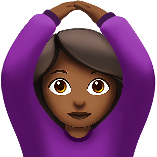 Woman Gesturing Ok: Medium-Dark Skin Tone