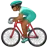 Person Biking: Medium-Dark Skin Tone