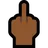 Middle Finger: Medium-Dark Skin Tone