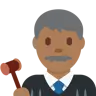 Man Judge: Medium-Dark Skin Tone Emoji 👨🏾‍⚖️ image - Twitter / X (Twemoji) style