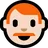 Man: Light Skin Tone, Red Hair