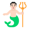 Merman: Light Skin Tone Emoji 🧜🏻‍♂️ image - Microsoft Classic 2D style