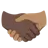Handshake: Medium Skin Tone, Dark Skin Tone