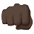 Oncoming Fist: Dark Skin Tone