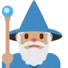 Man Mage: Medium Skin Tone Emoji 🧙🏽‍♂️ image - Twitter / X (Twemoji) style