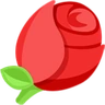 Rosa Emoji 🌹 image - Facebook Messenger (2016) style