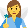 Woman Fairy Emoji 🧚‍♀️ image - Skype style