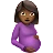 Pregnant Woman: Medium-Dark Skin Tone