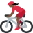 Woman Biking: Dark Skin Tone