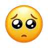 Cara con ojos suplicantes