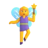 Woman Fairy Emoji 🧚‍♀️ image - Microsoft 3D Fluent style