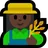 Woman Farmer: Dark Skin Tone