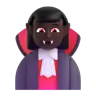 Woman Vampire: Dark Skin Tone Emoji 🧛🏿‍♀️ image - Microsoft 3D Fluent style
