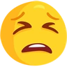 Cara cansada Emoji 😫 image - Facebook Messenger (2016) style